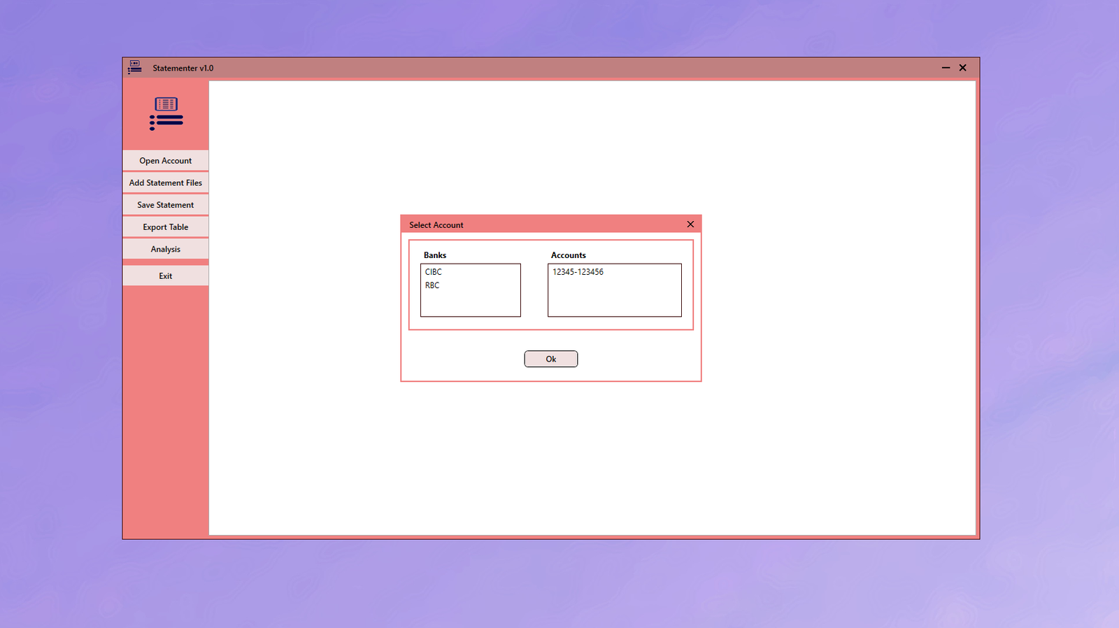 Statementer Screenshot